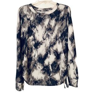 Women’s Sweatshirt, “The Sweatshirt Project”, Tie Dye Blue/Gray/Cream, Sz. S